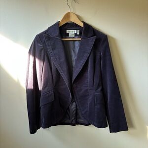 Vintage Nine West Purple Velvet Blazer